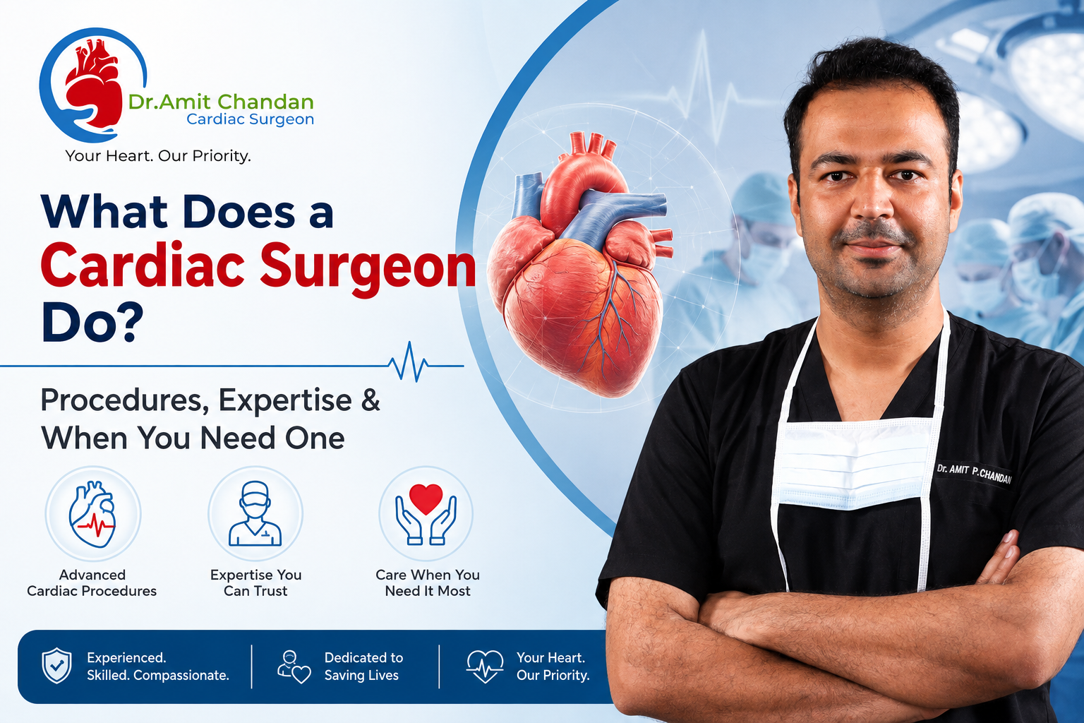 You are currently viewing What Does a Cardiac Surgeon Do? Procedures, Expertise & When You Need One